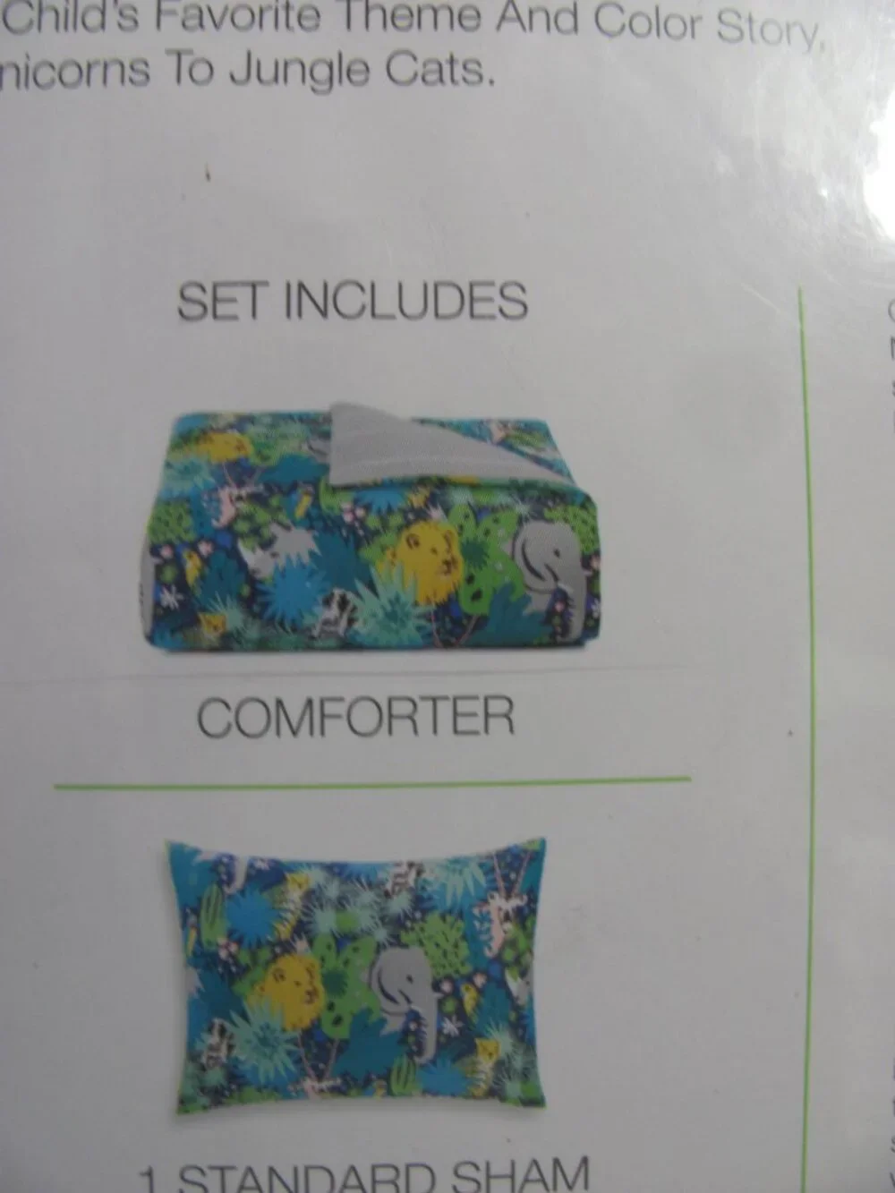 CHARTER CLUB KIDS TWIN SIZE COMFORTER SET WITH 1 PILLOW SHAM NIP